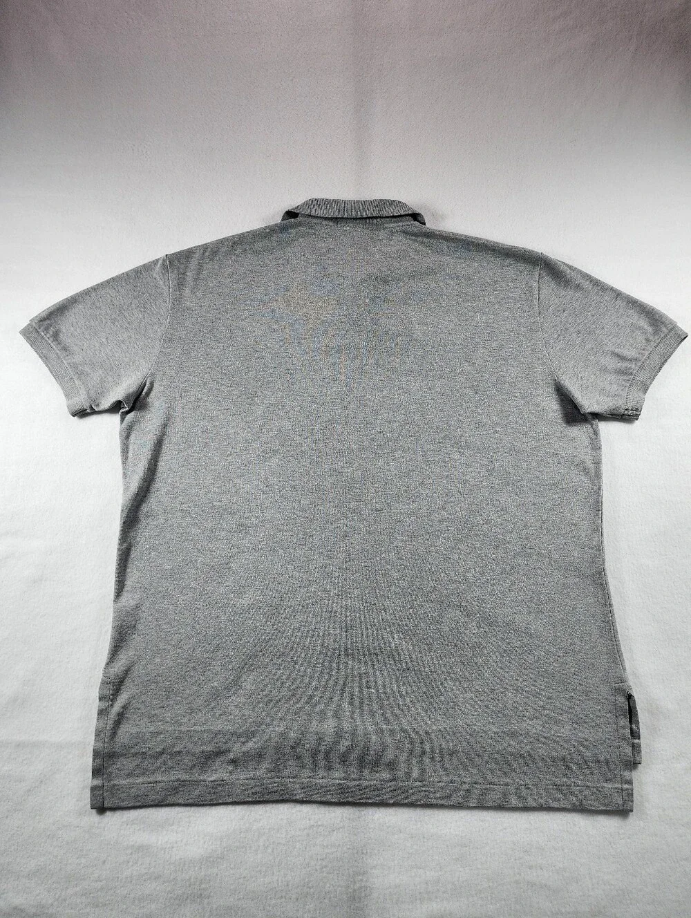 Vintage Polo Ralph Lauren Interlock Cotton Polo Shirt Gray Men's M 90s Y2K